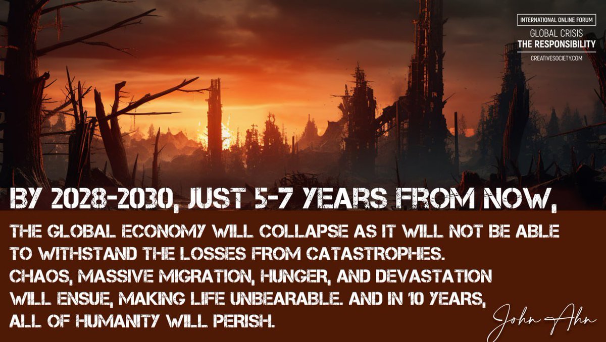 Read the text in the picture 3 times and try to understand what is written there. #climate #crisis #globalcrisis #collapse #people #teamhumanity #economy #business #money #talk #FridayFeeling #Bastian #Knicks