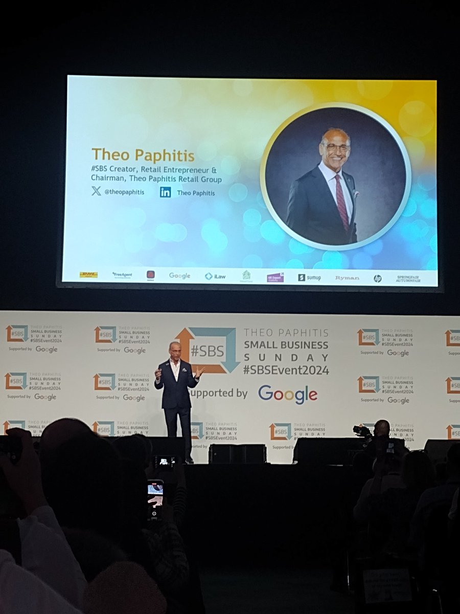 The man himself 😁
It's great to be here. 

#SBSEvent2024 #sbs
<a href="/TheoPaphitis/">Theo Paphitis</a>