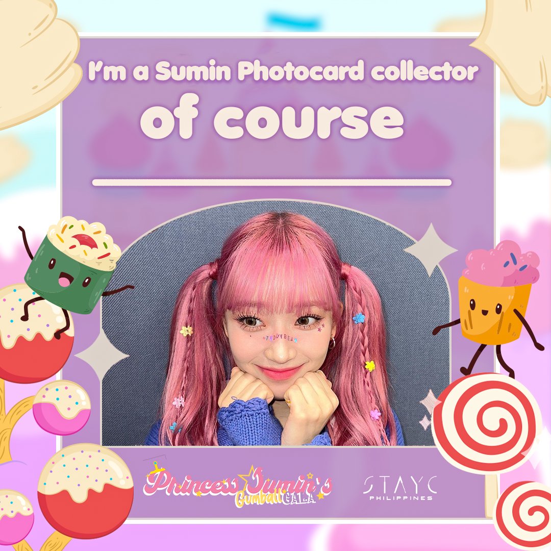 Calling all Bae Sumin photocard collectors! 📣

What makes you standout from the others? 🐇

Unleash the ✨collector✨ in you and show us your wittiest banters! 😉

#STAYC #스테이씨
#SUMIN #수민
#GUMBALLGALA🍬