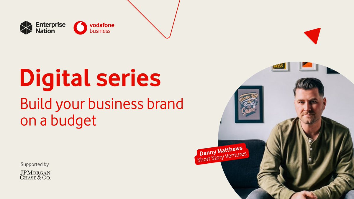 Learn how to build your business brand on a budget 💸 During this #BusinessConnected session, @theactualdanny will help you formulate and build your brand, bringing exposure to your business. 👉 ow.ly/czEK50QF4rj @VodafoneUKBiz @VodafoneVHubUK @jpmorgan @Chase