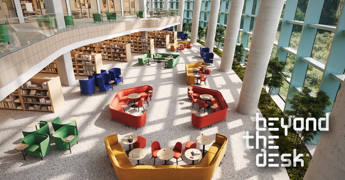 With the ability to provide both a collaborative setting and a space for solace, #BeyondTheDesk is the perfect solution for any modern library space. Find out more at orangebox.com/products/beyon…