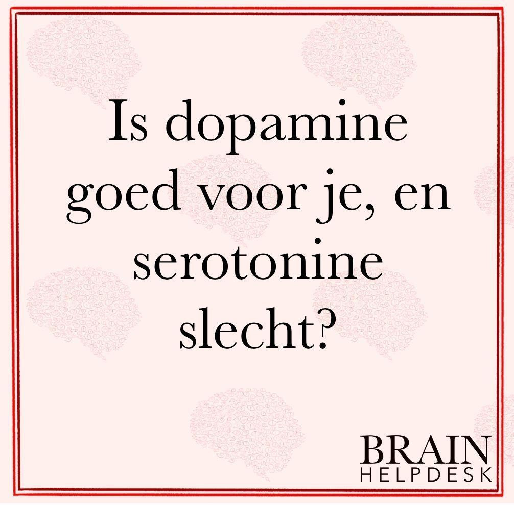 BrainHelpDesk (@brainhelpdesk) on Twitter photo Is #dopamine goed voor je, en #serotonine slecht? 
Antwoord door @MostertJeanette: buff.ly/3whe9BK
Heb jij ook een #vraag? Stel deze bij de #BrainHelpDesk wij komen met een #antwoord! Is #dopamine goed voor je, en #serotonine slecht? 
Antwoord door @MostertJeanette: buff.ly/3whe9BK
Heb jij ook een #vraag? Stel deze bij de #BrainHelpDesk wij komen met een #antwoord!