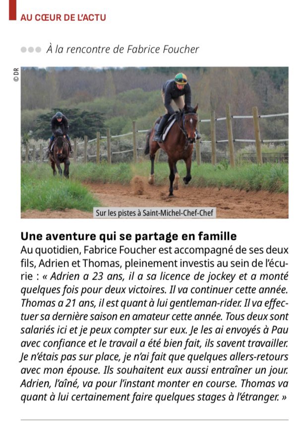 EcurieFoucherF's tweet photo. Merci au journal JDG pour ce sympathique article dans l’édition d’aujourd’hui, revenant notamment sur notre meeting à @Hippodrome_Pau . https://t.co/z07T2WhOct