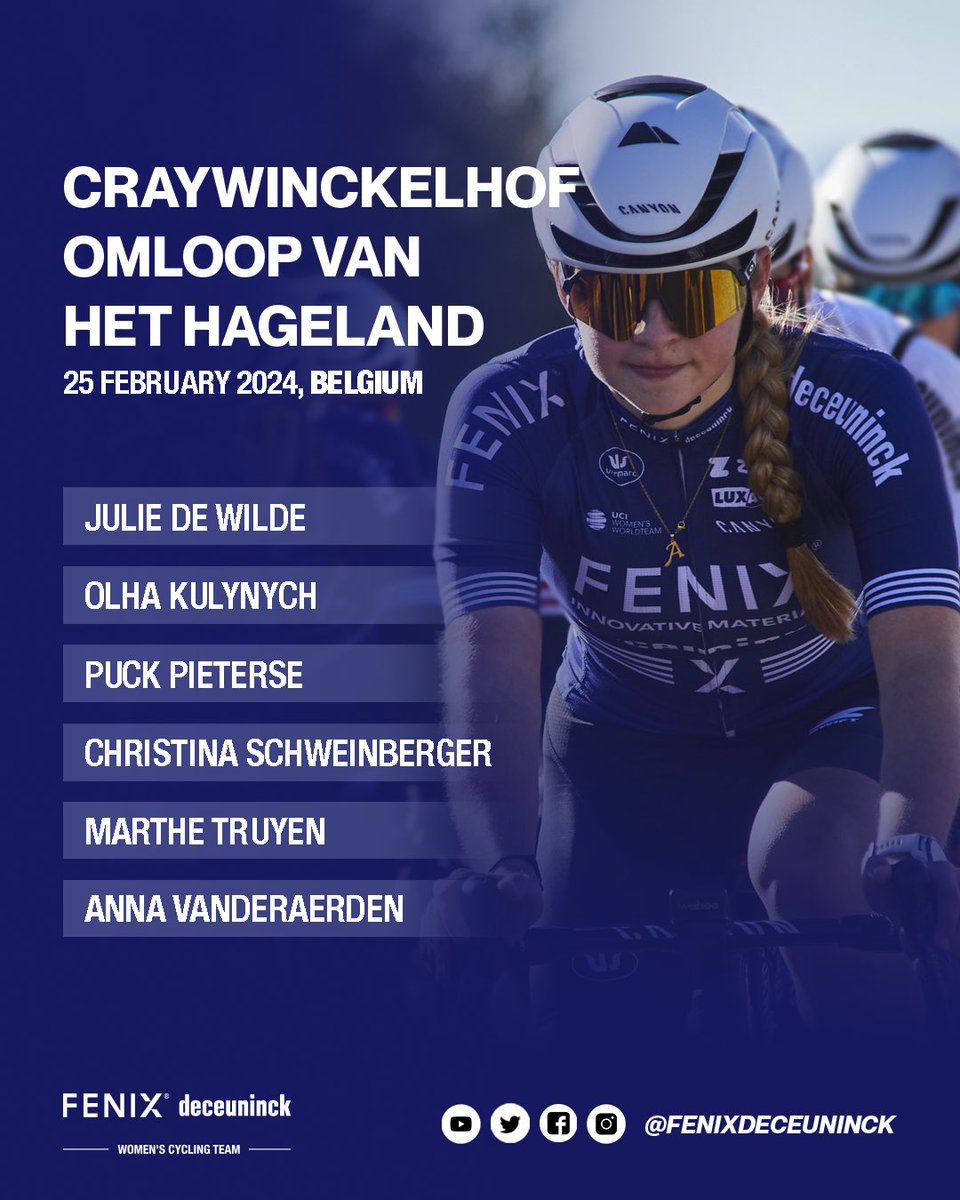 🔥 The moment you, we and the whole cycling world have been waiting for: the official opening weekend of the spring classic campaign, starting with <a href="/OmloopHNB/">Omloop Nieuwsblad</a> on Saturday and @OmloopHageland on Sunday.

👉🏻 Discover our lineups ✊

#fenixdeceuninck #OHN24