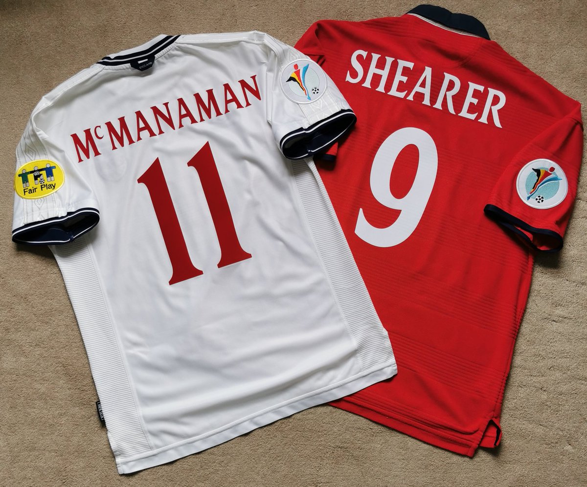 the_kiterarti's tweet photo. Home and Away? Neighbours?

No, not the much loved Australian soups.

England's Euro 2000 shirts.

Both shirts got a run out at the Euros. Macca and Shearer with goals as well. Sadly not our best Euros. 

The home is especially nice. Away, but more like wearing a towel.

#UEFA https://t.co/R1GaPXVMOa