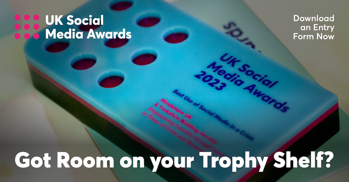 Bring home a win for breaking the internet!🤩

Enter the #UKSocialMediaAwards which celebrates the superstars who are smashing through ever-changing algorithms🏆

Give your team the chance to get the recognition they deserve and register now⬇️

bit.ly/42pTg3m