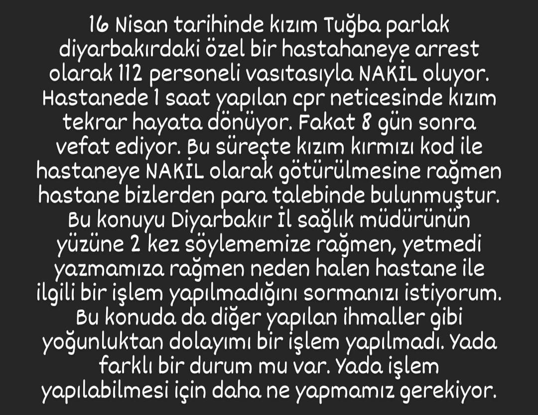 alikahriman00's tweet photo. #tugbayıihmalleröldürdü
#Diyarbakir #Ankara https://t.co/qooLNCwMTl