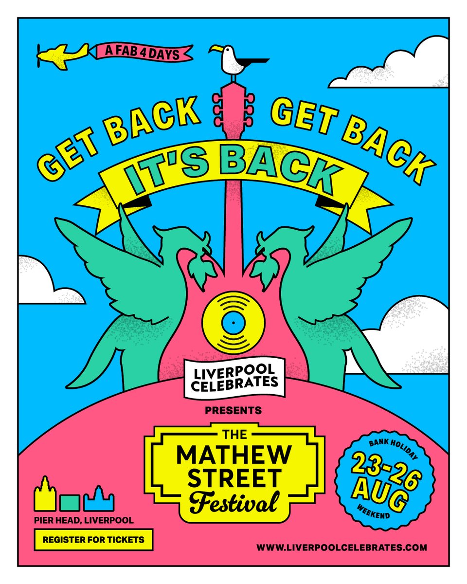 Liverpool's Mathew Street festival is making a return with a brand new format at Pier Head! 🎸 'Liverpool Celebrates' will take place across August Bank Holiday weekend with lots of acts to be announced over the four day event! ➡️ visitliverpool.com/blog/post/math…