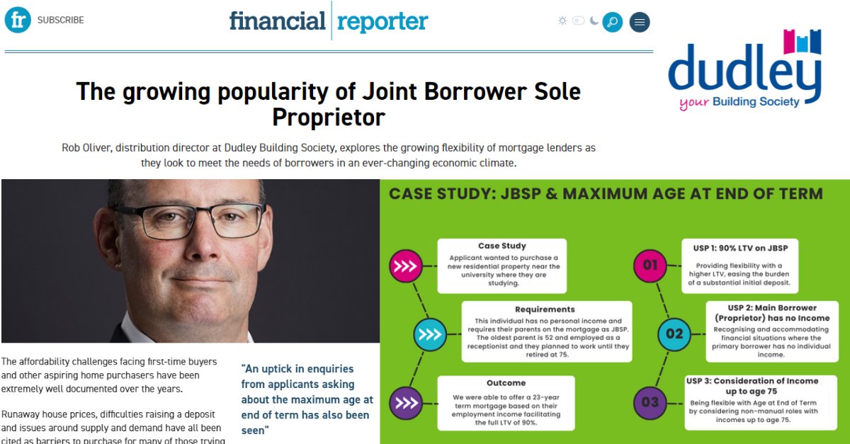 DudleyBS's tweet image. INTERMEDIARIES: Great article from @F_Reporter featuring our Distribution Director Robert Oliver talking about JBSP mortgages.

Read the article on their website 👀 👇

financialreporter.co.uk/blogs/the-grow…

#specialistlending #jbsp
