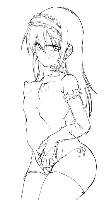 R18らくがき ロリィタ風エロ衣装の麻子さん 