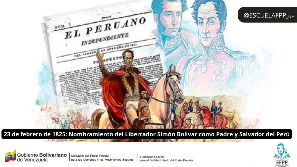 Perú Honra a Nuestro libertador Simón Bolívar, nombrándolo Padre y Salvador.
#VenezuelaDibujaElFuturo ❤️

<a href="/nicolasmaduro/">Nicolás Maduro</a> <a href="/EscuelaFPP_NE/">EFPP Nueva Esparta</a> <a href="/gvernaez/">Guy Vernaez</a> <a href="/dcabellor/">Diosdado Cabello R</a> <a href="/partidopsuv/">PSUV</a> @ComunasVE_ <a href="/Franck27N/">Franck27N</a> <a href="/mari_velasquez/">Marisel Velásquez</a> <a href="/oncdoftvzla2/">ONCDOFT</a> <a href="/milagrosramosc/">Milagros ramos</a> <a href="/checamemillanz/">Checame Millán</a> <a href="/lidicealtuvedip/">lidice altuve</a>