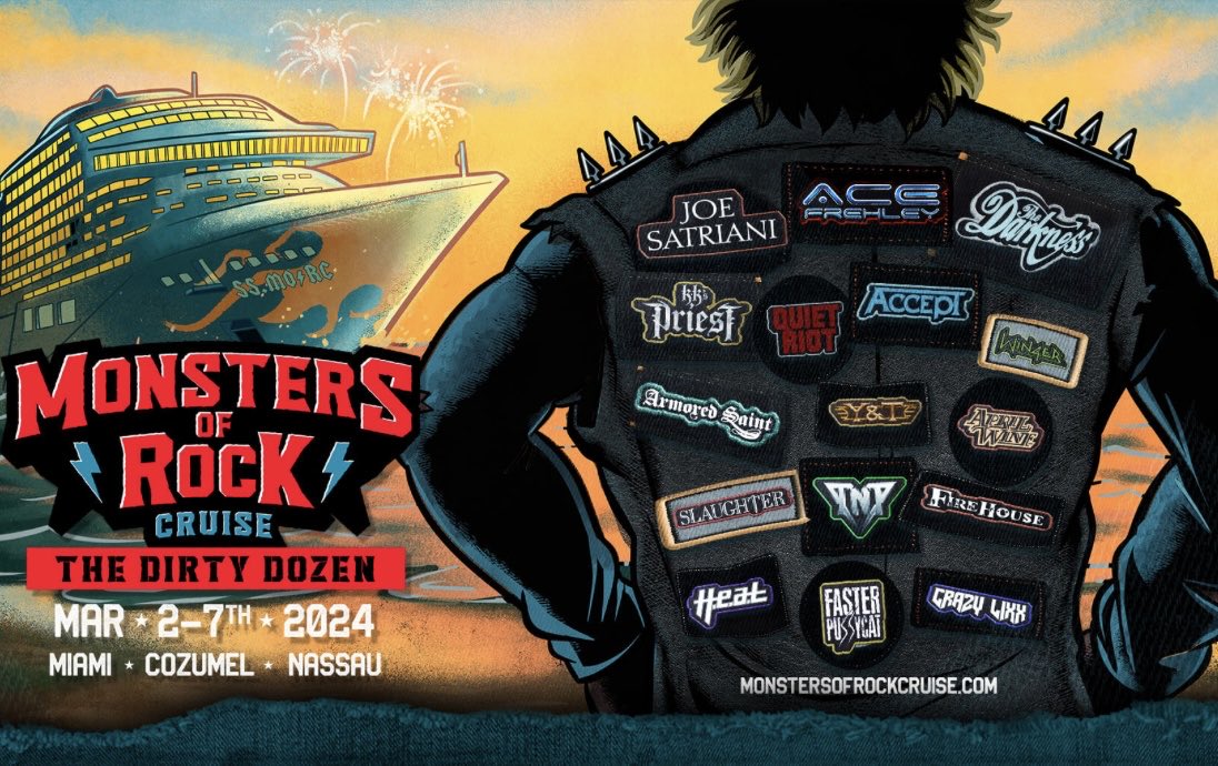 We set sail in one week🎶☀️🛳️🏝️🎶               #AprilWine #MonstersOfRockCruise