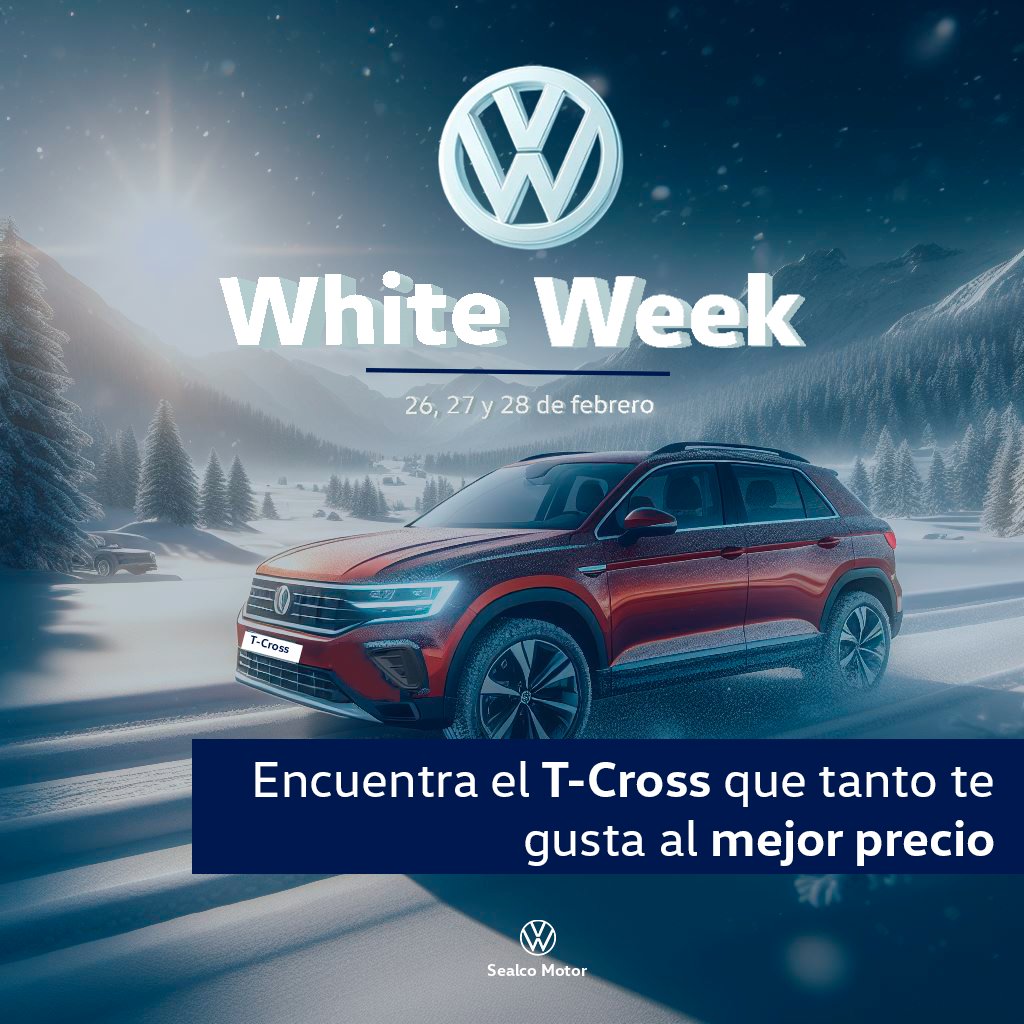 VOLKSWAGEN_SM's tweet image. ¿Preparado para la SEMANA BLANCA de Volkswagen Sealco Motor? 

Encuentra el coche que tanto te gusta al mejor precio. Ven a Sealco Motor del 26 al 28 de febrero. 

¡Te esperamos!
.
.
.
#volkswagen #sealcomotor #vw #alcorcon #concesionario #troc #tcross #tiguan #madrid #vwlovers