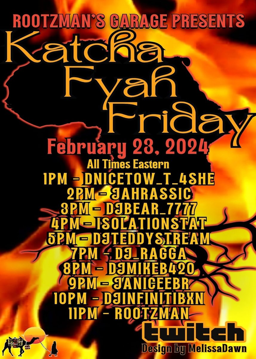 #KATCHA #FIRE #Friday #today 🔥🔥🔥

#reggae #vibes #raid 

twitch.tv/jahrassic