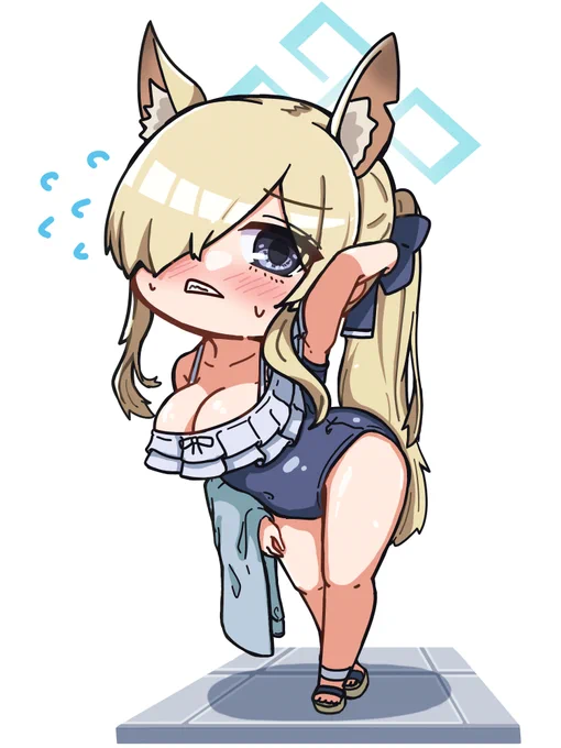 先生の為に水着を勝手に借りたカンナ…#ブルーアーカイブ 