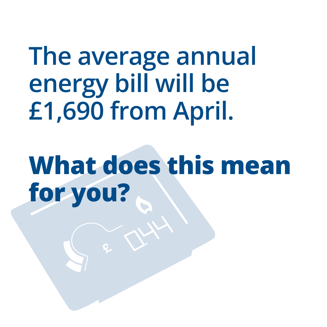 ⚠️ Changes to the Energy Price Cap mean the average annual household energy bill will be £1,690 if paid by direct debit. This isn't a cap. Your bill could be higher or lower depending on how much energy you use. Find out more about your energy tariff ⤵️ citizensadvice.org.uk/consumer/energ…