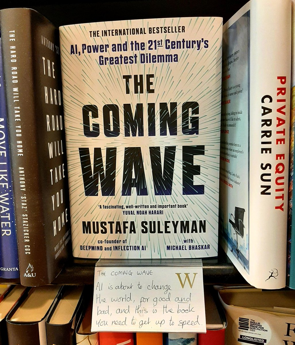 IpswichSFF's tweet photo. Once the realm of science fiction, AI is about to change the world, for good and bad.

@mustafasuleyman is at the heart of this new technology, and in The Coming Wave explores and explains this new frontier, and the unprecedented prosperity and threats that lie ahead... https://t.co/akj7knv05P