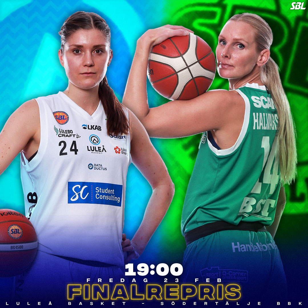sbl_dam's tweet photo. 🧨 Ikväll 𝟏𝟗:𝟎𝟎 möts förra säsongens finalister Luleå och Södertälje för sista gången i grundserien. 🔥

Vilka tror du vinner ikväll? 👀 https://t.co/s4D8pF6gu5
