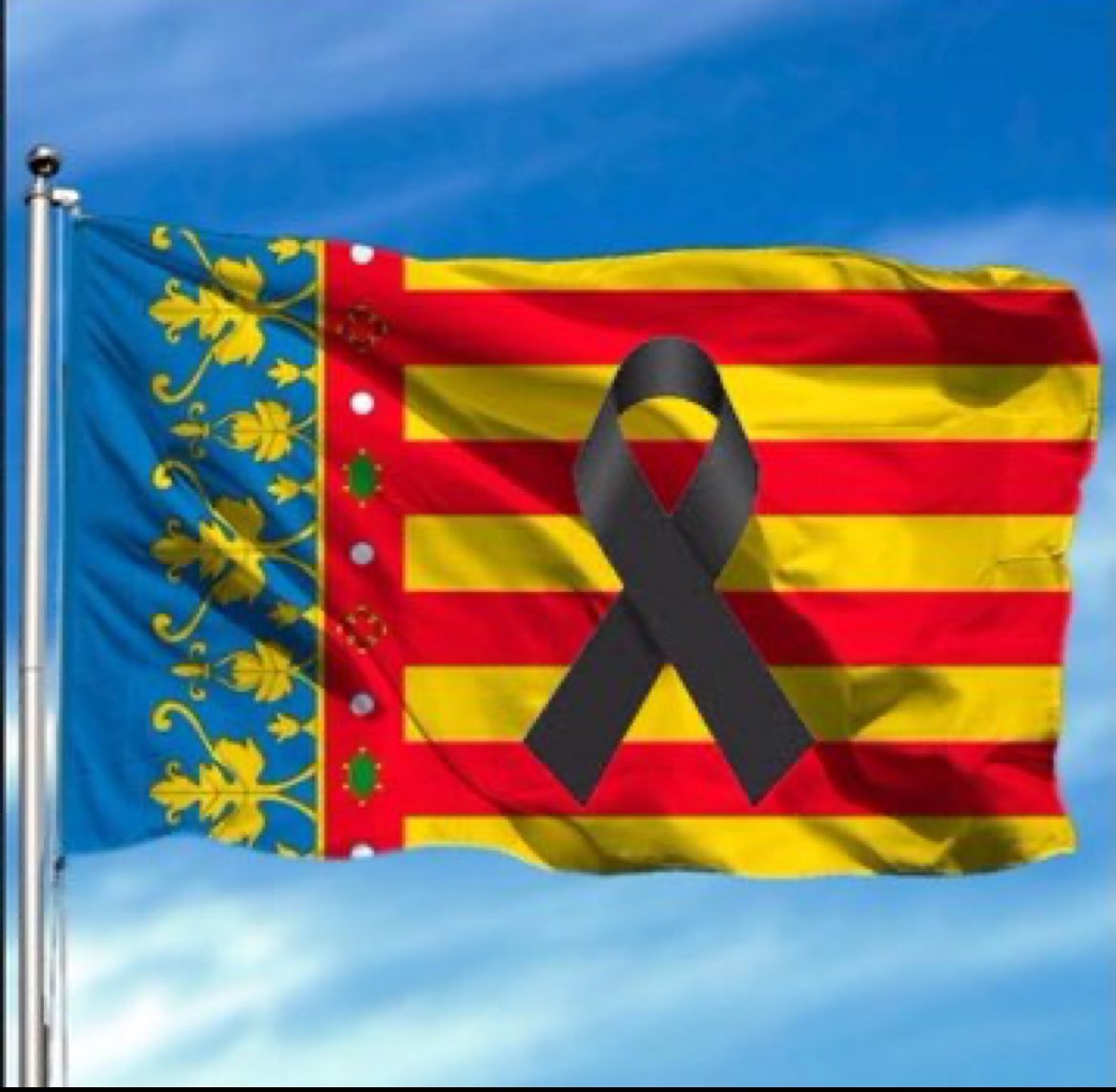 Consternada por lo sucedido en Valencia. Hoy todos estamos a vuestro lado y mando un sentido pésame a las familias que han perdido seres queridos . Un abrazo inmenso #valencia #Campanar
