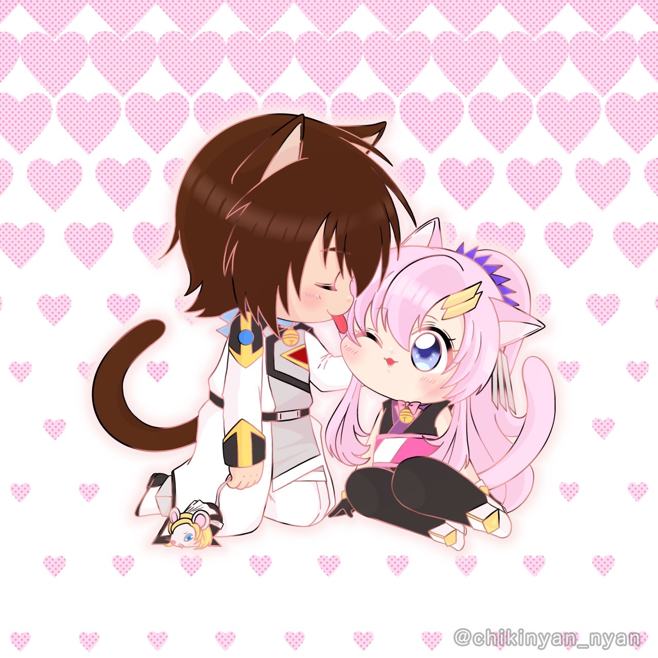ニャンとも大きなニャンダム(ラクス、キラ) MEGA CAT PROJECT 機動戦士ガンダムSEED ニャンとも大きな