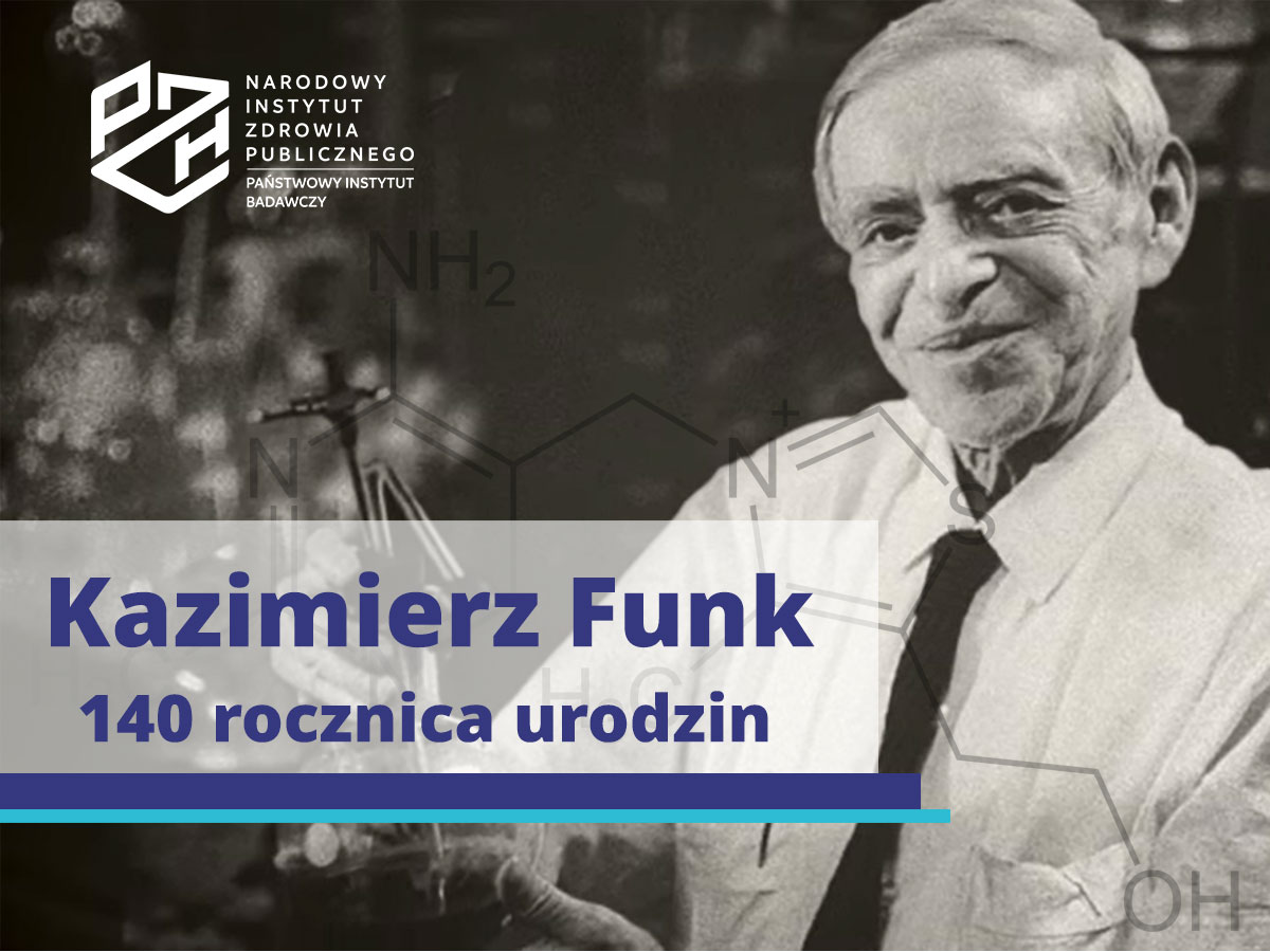 140 lat temu, 23 lutego 1884 roku, urodził się Kazimierz Funk - wybitny polski biochemik, pionier w dziedzinie nauki o witaminach. Od 1923 do 1928 był kierownikiem oddziału biochemii w PZH w Warszawie, pracował tam m.in. nad wyizolowaniem insuliny.