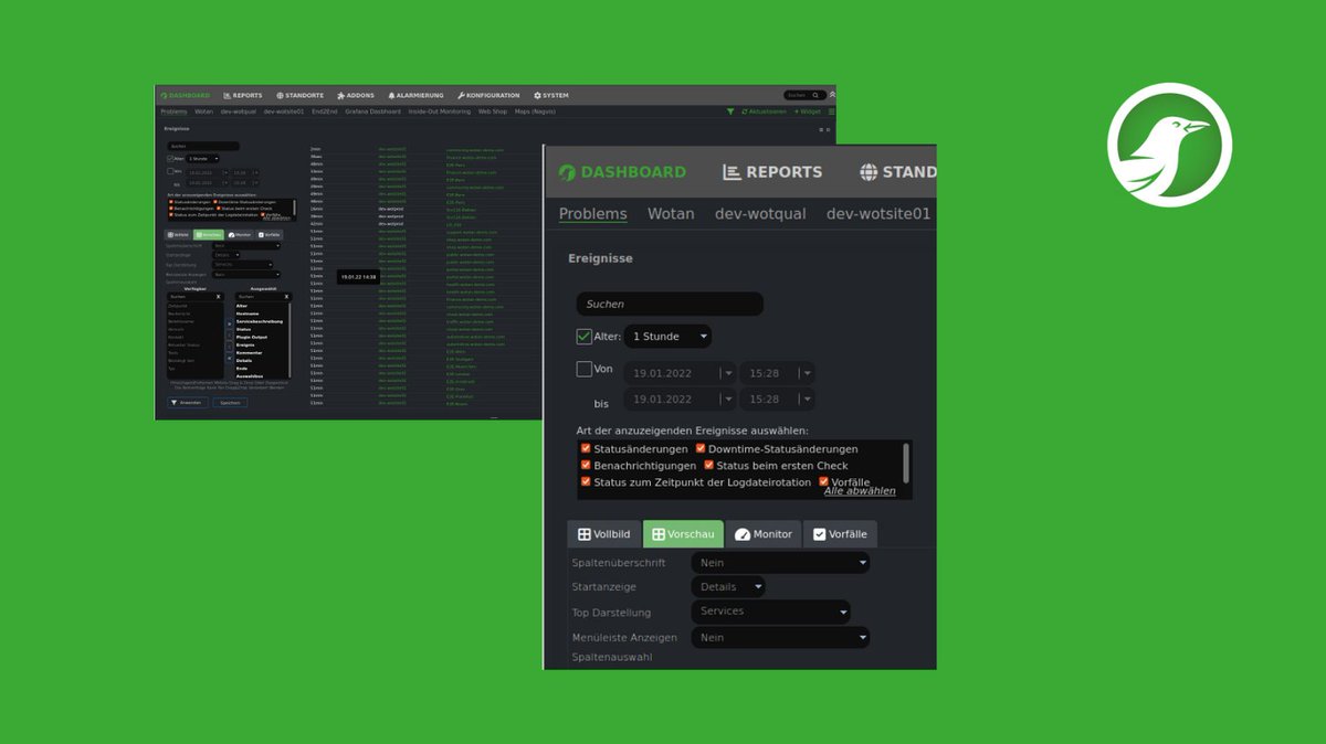 WotanMonitoring's tweet image. Das Event Widget in der Topansicht. Erfahren Sie mehr in einer klärenden Live Demo:  wotan-monitoring.com/de/ 
#ITILEventManagement #WOTANEvents #Problemmanagement #Eventmanagement #ITIL #ServiceDesk #Helpdesk #FirstLevel #WOTANMonitoring