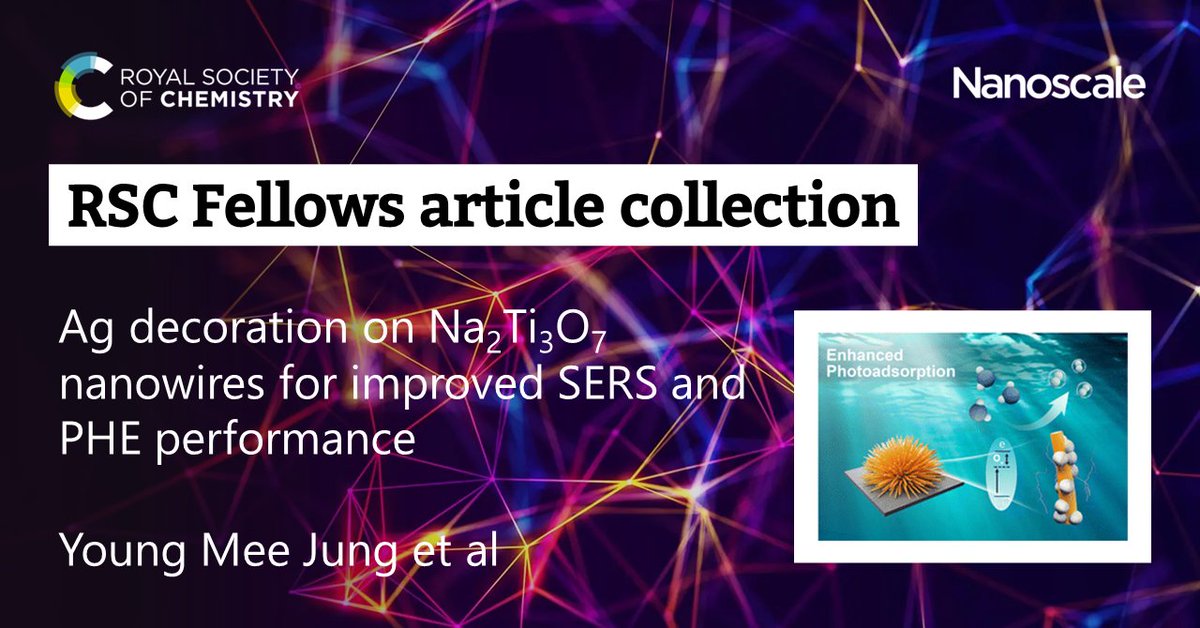 nanoscale_rsc's tweet photo. As part of our #RSCFellowsCollection Young Mee Jung et al from Kangwon National University @Official_KNU reported Ag decoration on Na₂Ti₃O₇ nanowires for improved SERS and PHE performance in Nanoscale @RSC_Japan 👇
https://t.co/1EeM3cEE7z https://t.co/fih4wwc8Lt
