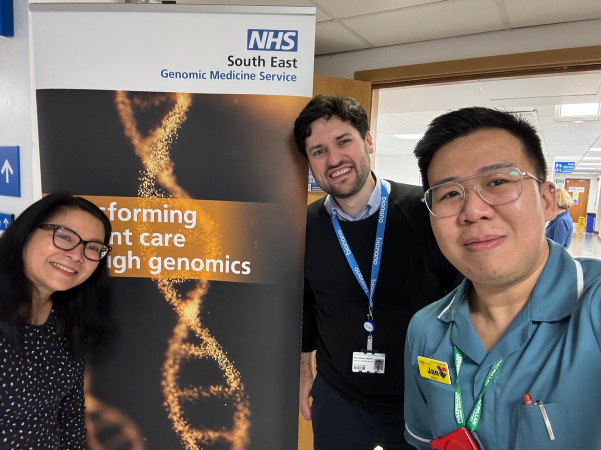 Dr Tootie Bueser💙 (@2tbueser) on Twitter photo We had an amazing day @StGeorgesTrust meeting <a href="/jcarriolaRN/">Jan Arriola RN 🇬🇧🇵🇭</a> during the <a href="/SEgenomics/">NHS South East Genomic Medicine Service</a> roadshow!
Jan has just started as Matron in Haem & Oncology and keen to make sure #genomics 🧬🧬 is accessible to patients. Fantastic #nursing leadership 🤩🤩🤩 We had an amazing day @StGeorgesTrust meeting <a href="/jcarriolaRN/">Jan Arriola RN 🇬🇧🇵🇭</a> during the <a href="/SEgenomics/">NHS South East Genomic Medicine Service</a> roadshow!
Jan has just started as Matron in Haem & Oncology and keen to make sure #genomics 🧬🧬 is accessible to patients. Fantastic #nursing leadership 🤩🤩🤩