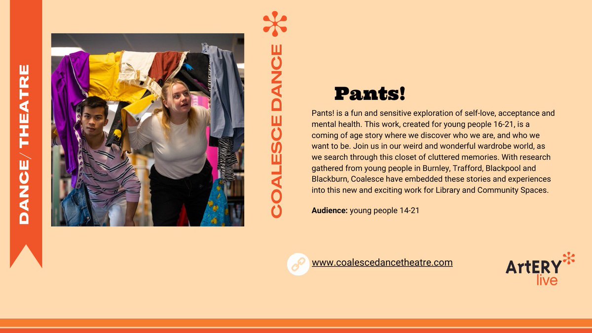 Blaize (@blaizearts) on Twitter photo COALESCE DANCE
Welcoming back <a href="/CoalesceDance/">Coalesce Dance Theatre</a> to the spring schedule! π
Join them for an exploration of self love, acceptance and mental health
Playing Withnersea Centre on Thursday 4 April, Ticket info via link in bio
#ruraltouring #easteiding #yorkshire #dance COALESCE DANCE
Welcoming back <a href="/CoalesceDance/">Coalesce Dance Theatre</a> to the spring schedule! π
Join them for an exploration of self love, acceptance and mental health
Playing Withnersea Centre on Thursday 4 April, Ticket info via link in bio
#ruraltouring #easteiding #yorkshire #dance