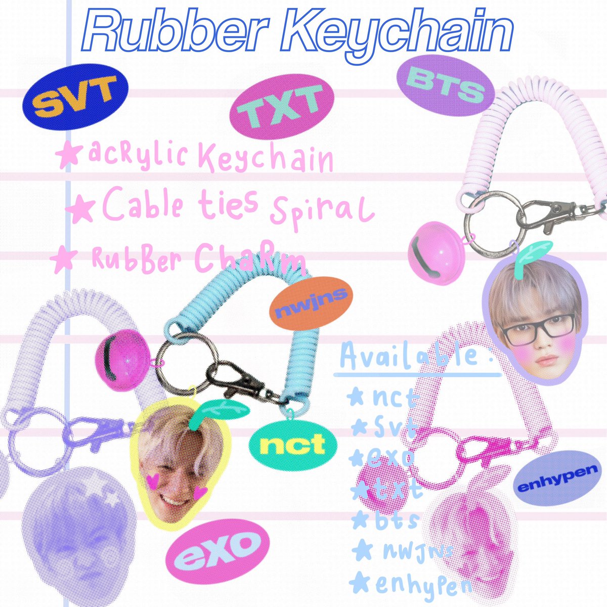notibee_studio's tweet photo. ୨ৎ Rubber Keychain ݁𖦹₊ ⊹

🏷️price: 35.000

Available: 
🌷nct 
🌸svt 
🌷exo 
🌸txt 
🌷bts 
🌸new jeans 
🌷enhypen 

pre order by gform ݁𖦹₊ ⊹
https://t.co/2WcTT1pFNe https://t.co/tQsQIjuHwQ