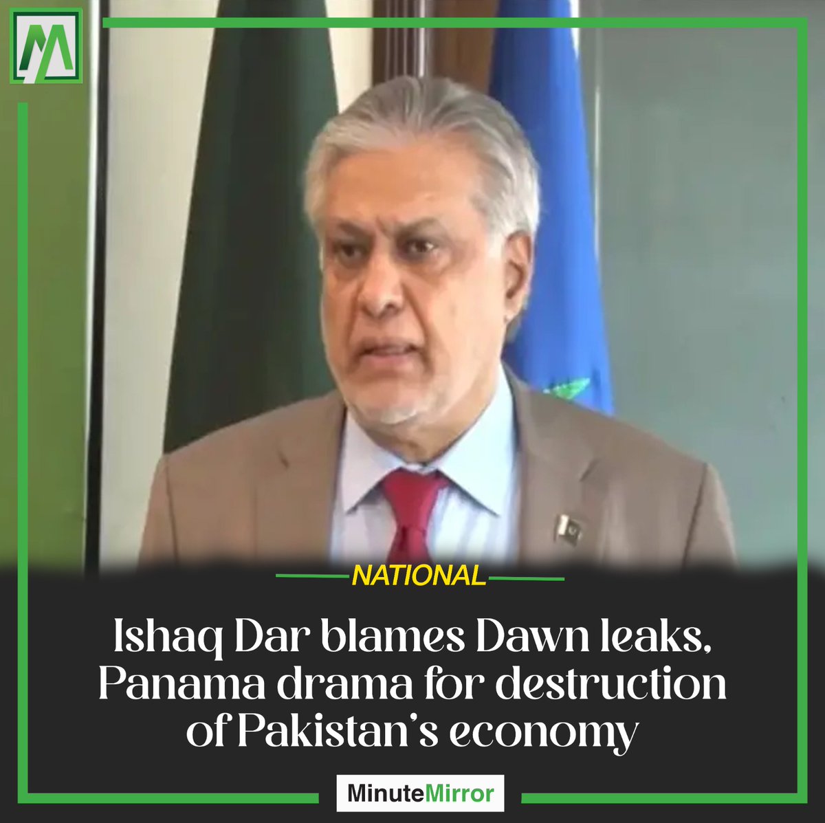 #IshaqDar expressed his views, pointing the destruction of Pakistan’s economy to the events surrounding DawnLeaks and the PanamaScandal. @MIshaqDar50 affirmed his commitment to collectively overcoming this crisis and restoring stability to the nation. 
minutemirror.com.pk/ishaq-dar-blam…