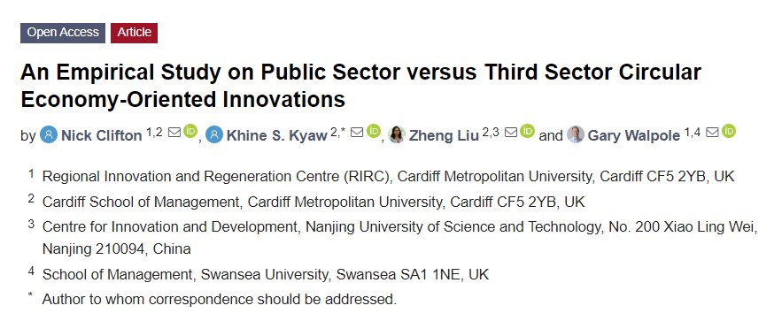 Great to see this article about the subtle yet significant differences in #innovation dynamics in the third and public sector published with data from our programme! Read the article by clicking the link below, it's open-access🔓 ➡️mdpi.com/2071-1050/16/4…