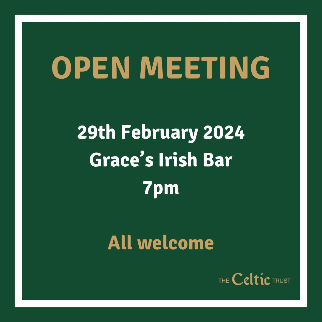 All Celtic supporters welcome.