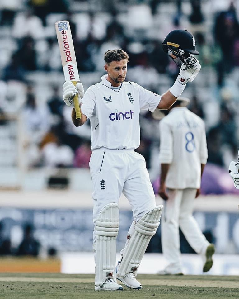 Joe root hits his first century of the tour 👍
#INDvsENG #INDvENGTest #PSL2024