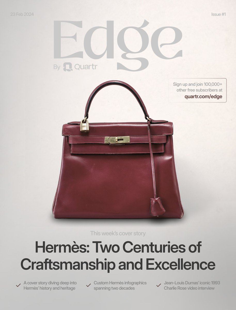 Today, a new chapter begins.

With the launch of Edge, we are refining our newsletter that is already read by 100,000+ subscribers every week.

Edge will offer carefully crafted articles about companies and industries, our appraised visuals, curated quotes, and a few handpicked