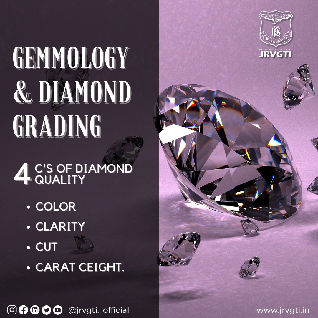Jrvgti_official's tweet image. Unravel the secrets of gemstones with our Gemmology &amp;amp; Diamond Grading course!Enroll now at JRVGTI College in Pune.

For more information and enrollment, contact us at - 02067656180, 02067656177 or 9225340963. 

#gemmology #diamondgrading #gemstones #fergussoncollege #jrvgti #pune