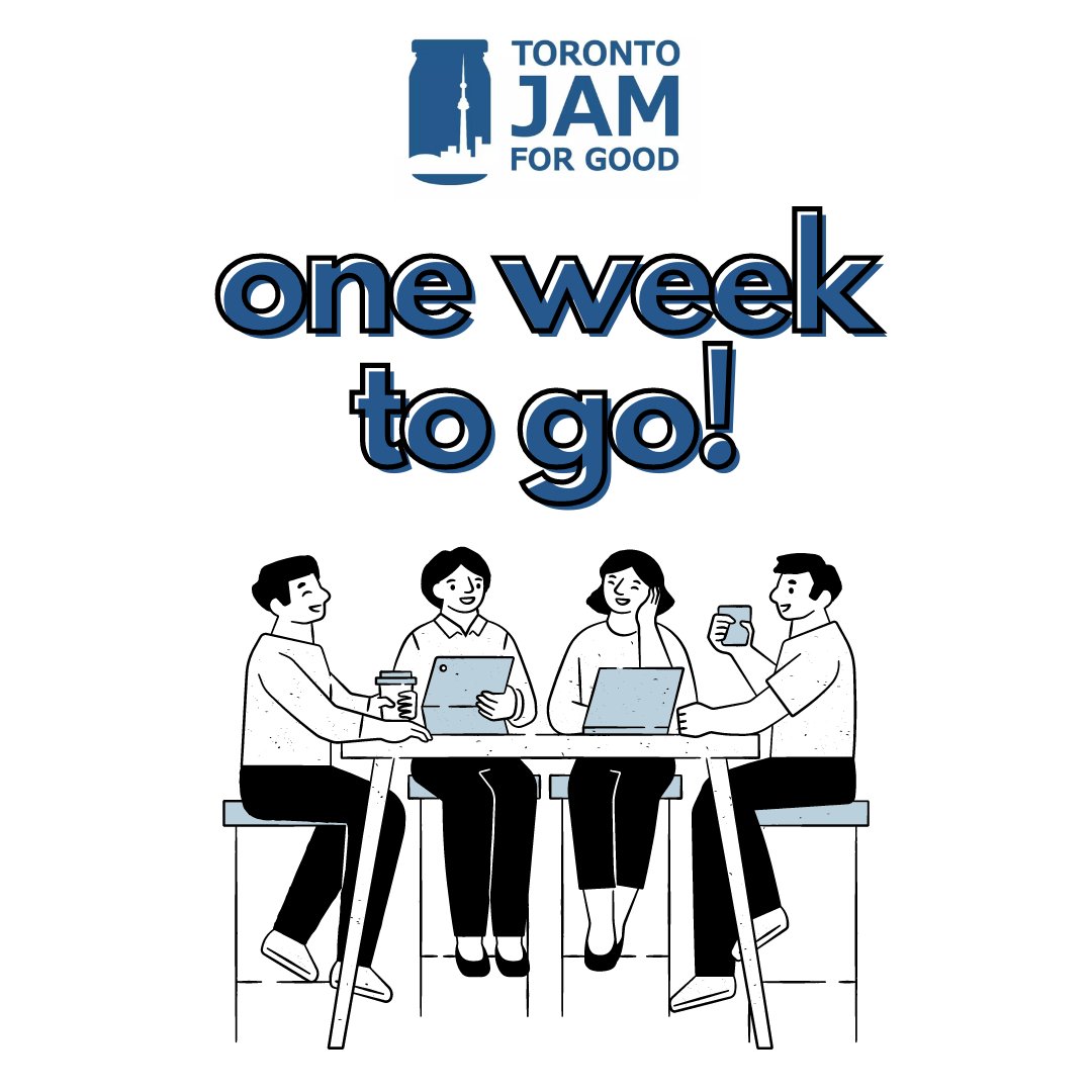 One more week to go!🥳 Have you grabbed your tickets yet? eventbrite.ca/e/toronto-jam4…  #jam4good #servicedesign #gsjam #toronto