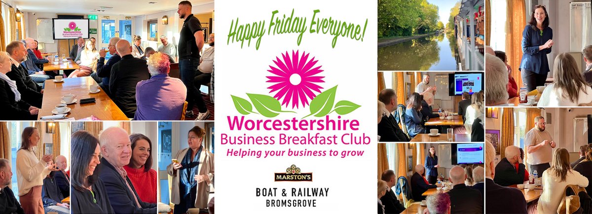 Another fabulous morning #networking along the beautiful canal at the Boat & Railway. Thanks to our speakers: Veronica Beard & Jon Zink If you'd like to join on 22nd March, please get in touch. …estershirebusinessbreakfastclub.co.uk #networkingevent #WorcestershireHour