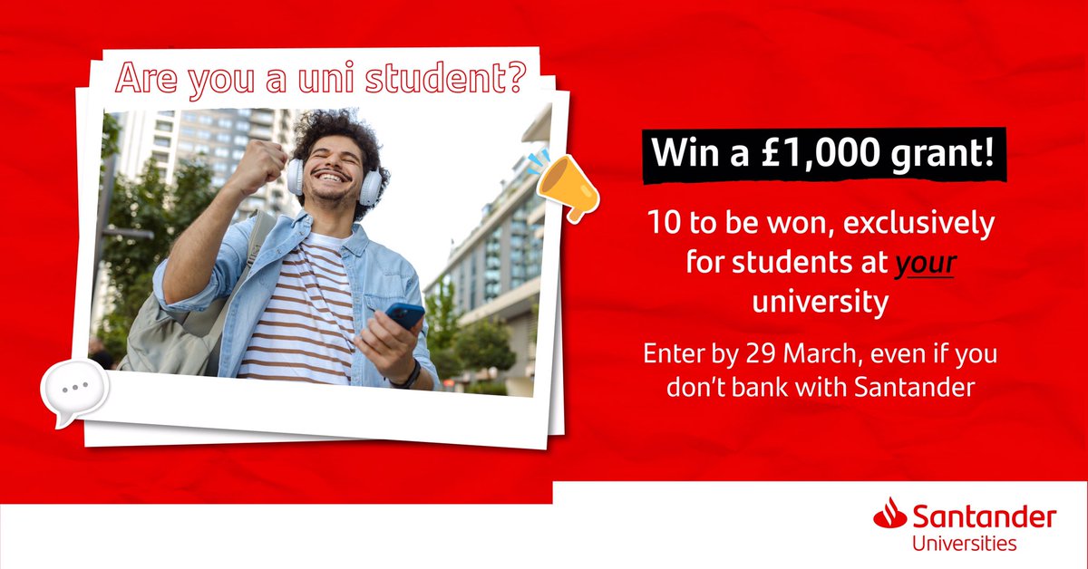 CALLING ALL #BIRKBECK STUDENTS🚨! Exciting news awaits: The Brighter Futures Grants programme is back. We’re giving away 10 lots of £1000 exclusively for our students. Enter by March 29 for your chance to win. #SanUniBFG24
 
➡️ tinyurl.com/5fnkdrn2