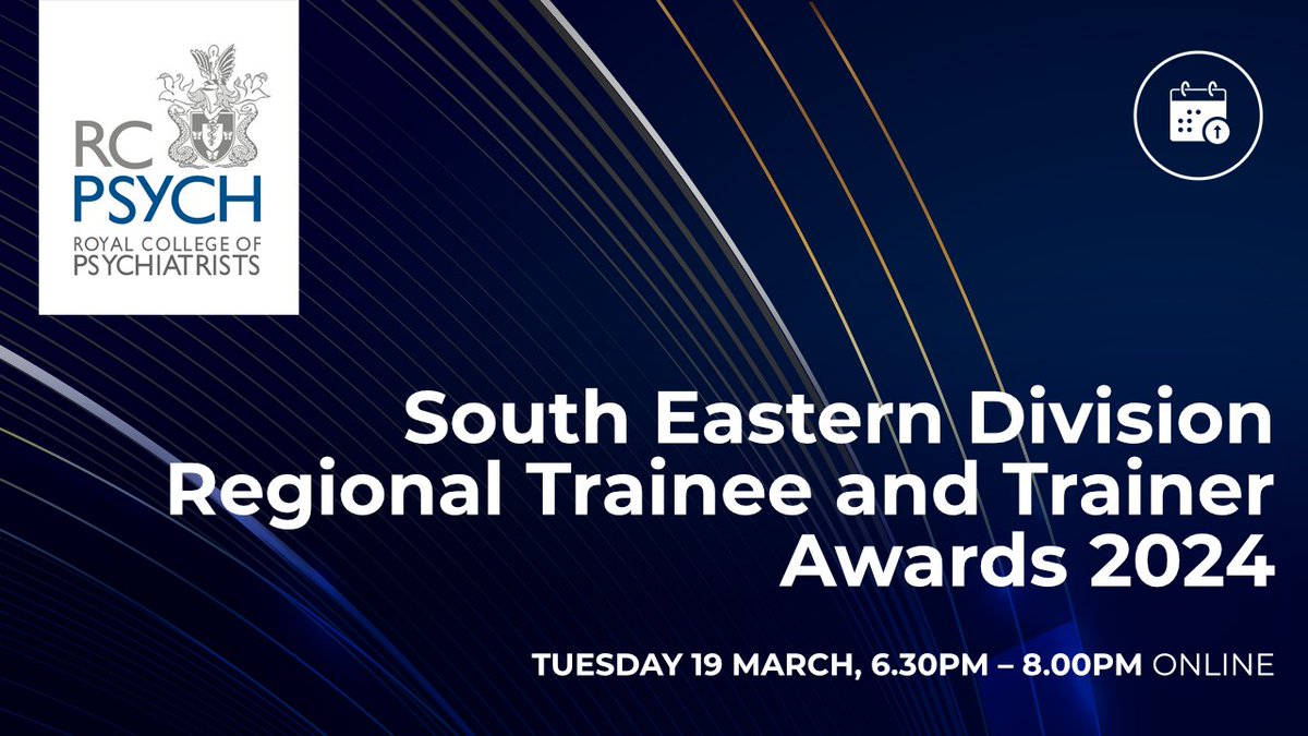 SED Regional Trainee and Trainer Awards 2024 deadline has been extended to Monday, 26 February 2024. Make sure you nominate your colleagues for the excellent work they have undertaken in your region. rcpsych.ac.uk/members/englan…