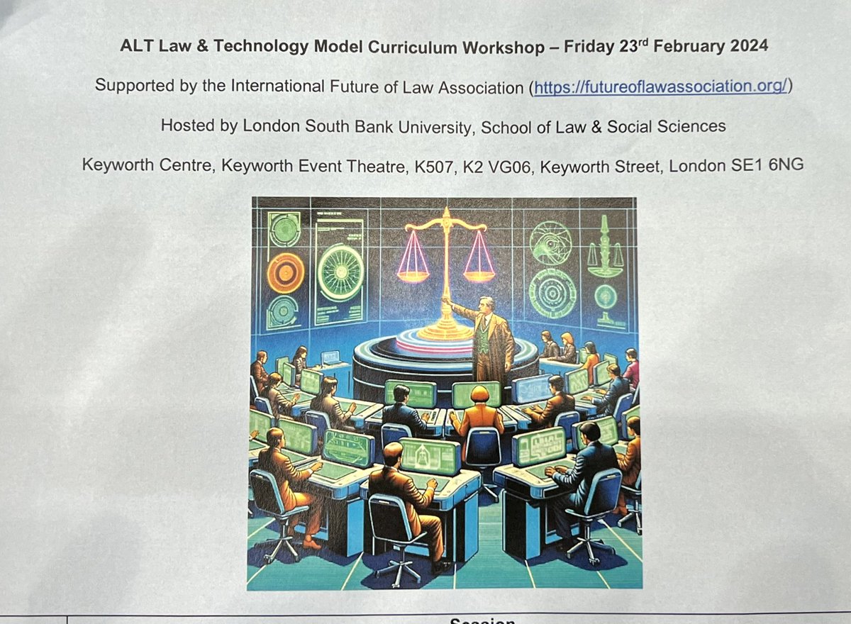 <a href="/AlexHamiltonRad/">Alex Hamilton</a> talking at <a href="/alt_law/">Association of Law Teachers</a> workshop on Law &amp; Technology <a href="/lsbu_law/">LSBU Law</a> about contract automation, disruption and customer centricity