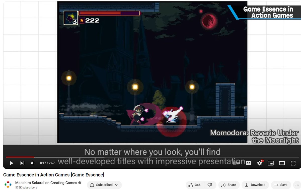 I am beyond honored to have Momodora featured in @Sora_Sakurai's yt channel!! He's been a model game director to me for years and I've always seen his games as reference. Trivia: in Momo RUTM, one of Fennel's attacks is a direct homage to Marth's Neutral Air Attack! Same poses!