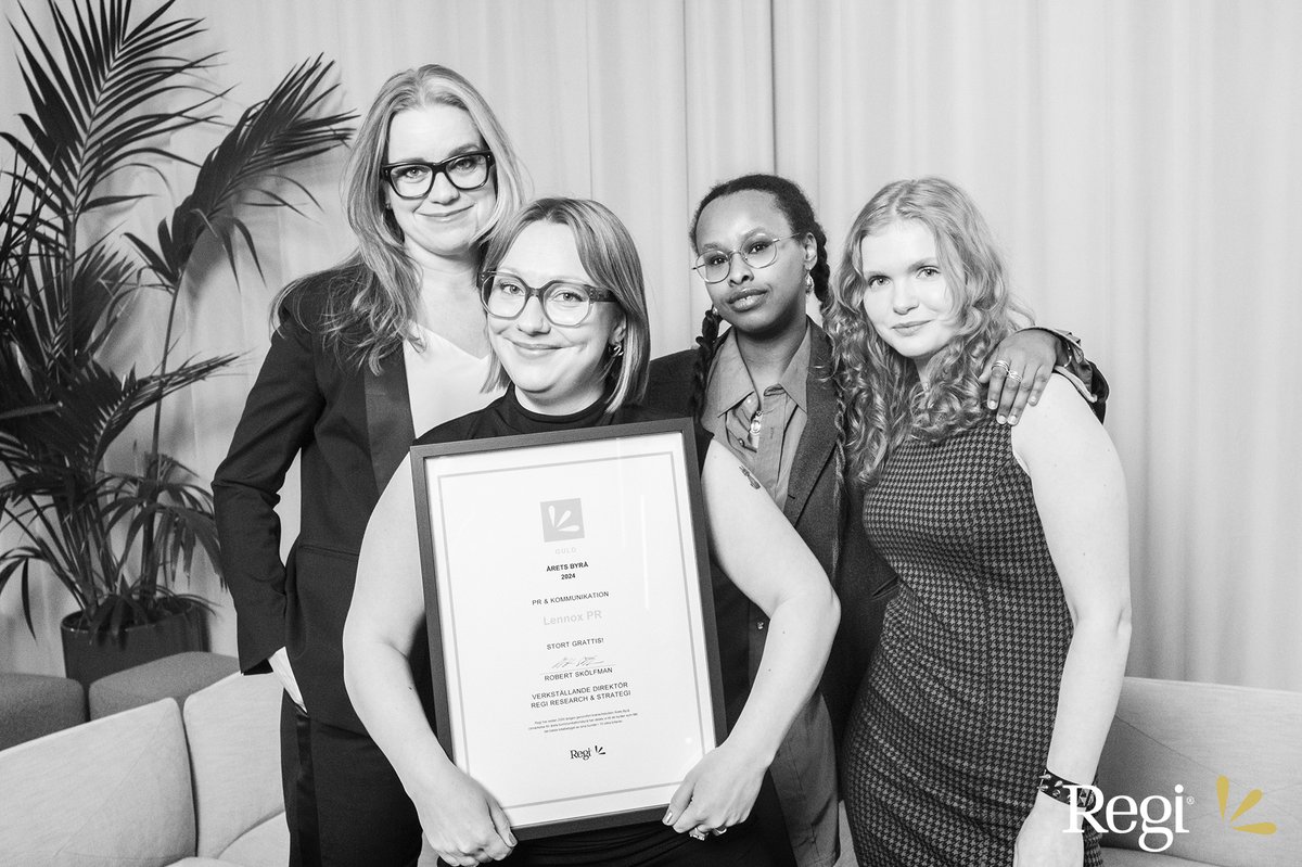 Lennox PR är Årets PR-byrå 2024! 🏆

Det innebär att Lennox nu har utsetts till Sveriges bästa PR-byrå fler gånger än någon annan de senaste fem åren. Vi är stolta, glada och tacksamma för detta fina pris som baseras på kundnöjdhet.