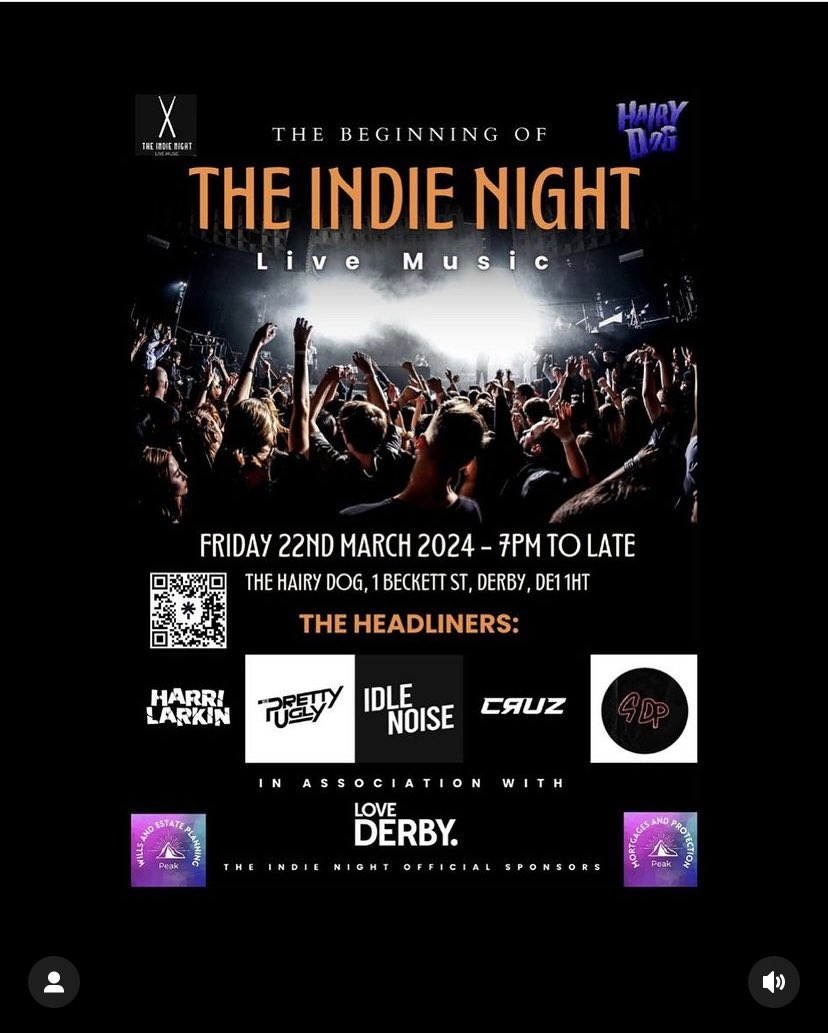 Happy Friday!! Tickets selling well for our first event… if you haven’t got a ticket yet the ticket links below… get involved £10 adv (£8 for students)£12 on the door 

gigantic.com/the-indie-nigh…

#derby #derbyuniversity #derbyuni #lovederbyuni #dcfc #dcfcfans #gigantic #skiddle