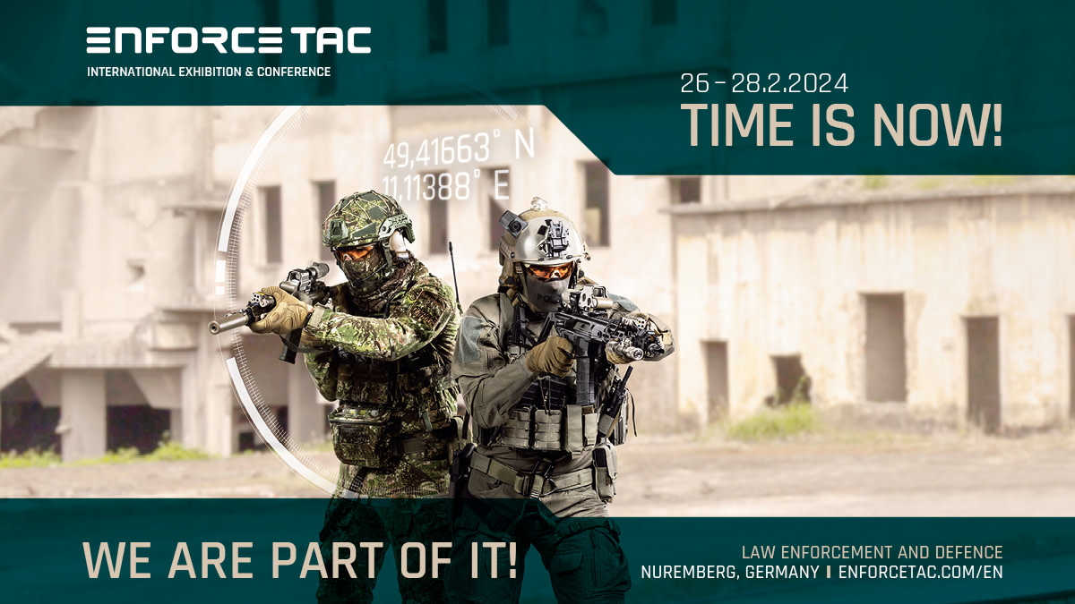 Join us at Enforce Tac 2024! (Trade Only) the premier industry event for professionals from government agencies and armed forces. The trade fairs provide a discreet atmosphere and offer everything professionals need.

26-28th Feb Hall 7 / 506