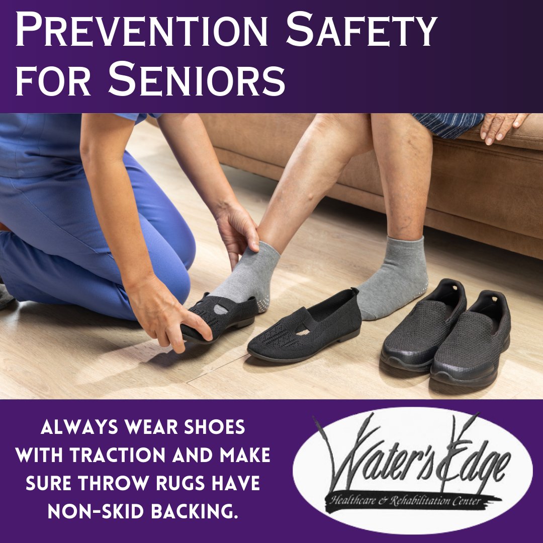 Watersedge_epic's tweet photo. Senior Safety Tip: Elevate comfort and prevent slips with shoes providing good traction. Opt for rugs with non-skid backing to add an extra layer of stability. Prioritize safety for our cherished seniors! 👟🏡 #SeniorSafety #PreventionTips https://t.co/rzEE16hJAF