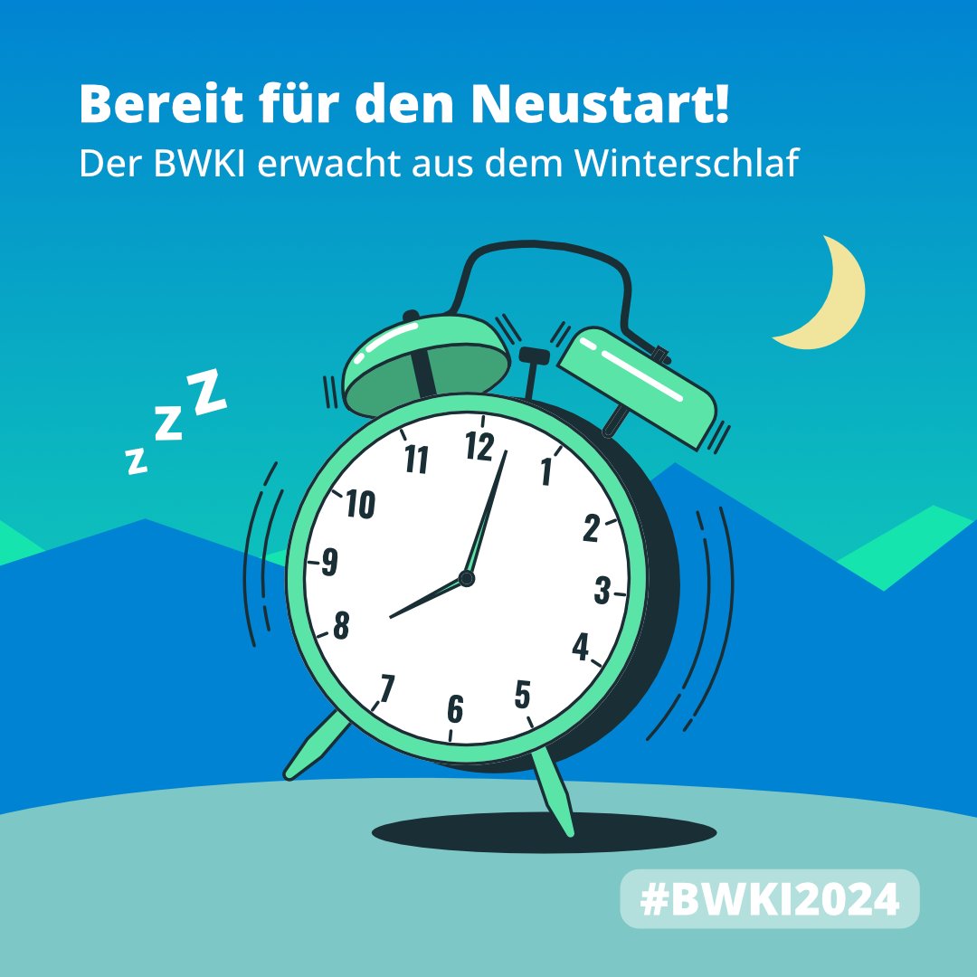 Zeit, aus dem Winterschlaf zu erwachen! ⏰💤 Das Wettbewerbsjahr 2024 rückt näher und der BWKI ist bereit für den Neustart - seid ihr es auch? Anfang März geht es los! #BWKI2024 #neustart