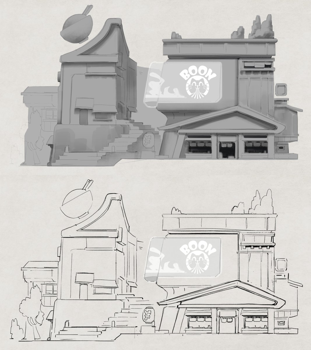 notrealend's tweet image. Here are some early conception sketches of Ramen Wars. Now compare them to the articulate final product that 8k active players experienced.

Ramen Wars 1.0 may be temporarily over, but our desire to further improve &amp;amp; elevate our products never stops.

2024 is going to be even…
