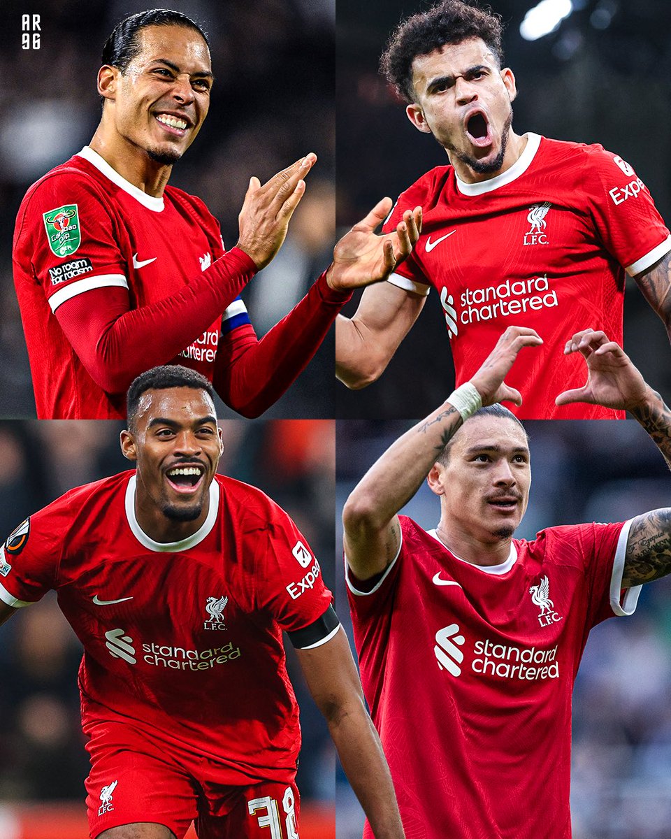 AnfieldRd96's tweet photo. Liverpool’s current situation across all competitions 👀 

🏆 Carabao Cup final

📈 Top of the Premier League

🔜 Sparta Prague in the Round of 16

5️⃣ Southampton in the FA Cup fifth round https://t.co/uE4GmYIfm9