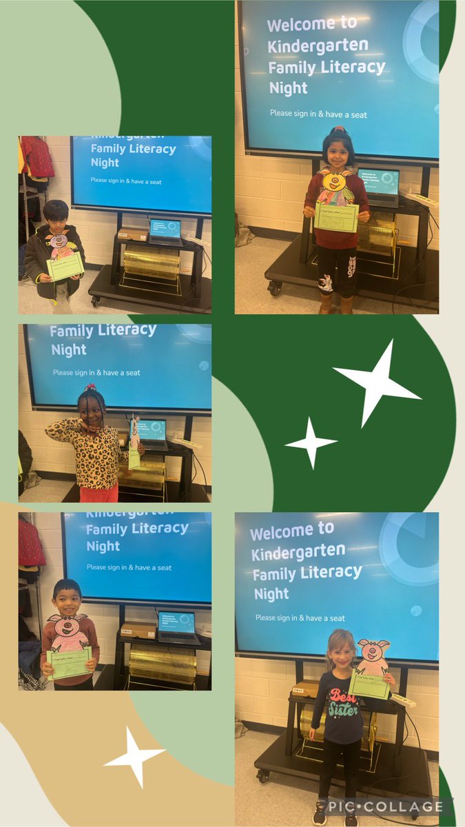 We learned so much at Family Literacy Night 📚 Here are some of our fabulous kindergarteners showing off their projects! <a href="/25Lafayette/">Lafayette Estates School #25</a>